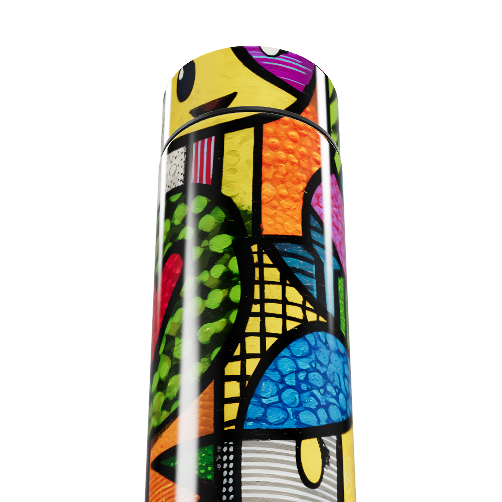 Garrafa Térmica Touch - Colorida Estampada