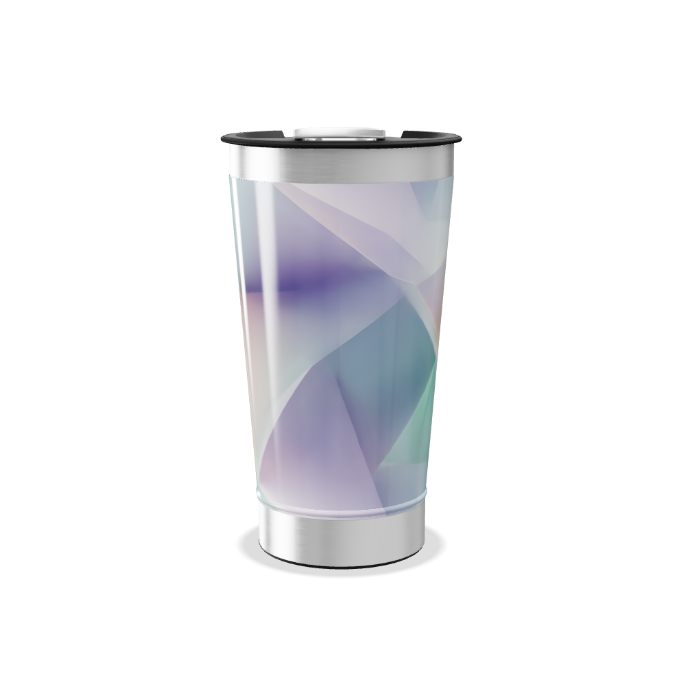 Copo Térmico - Design Geométrico Verde