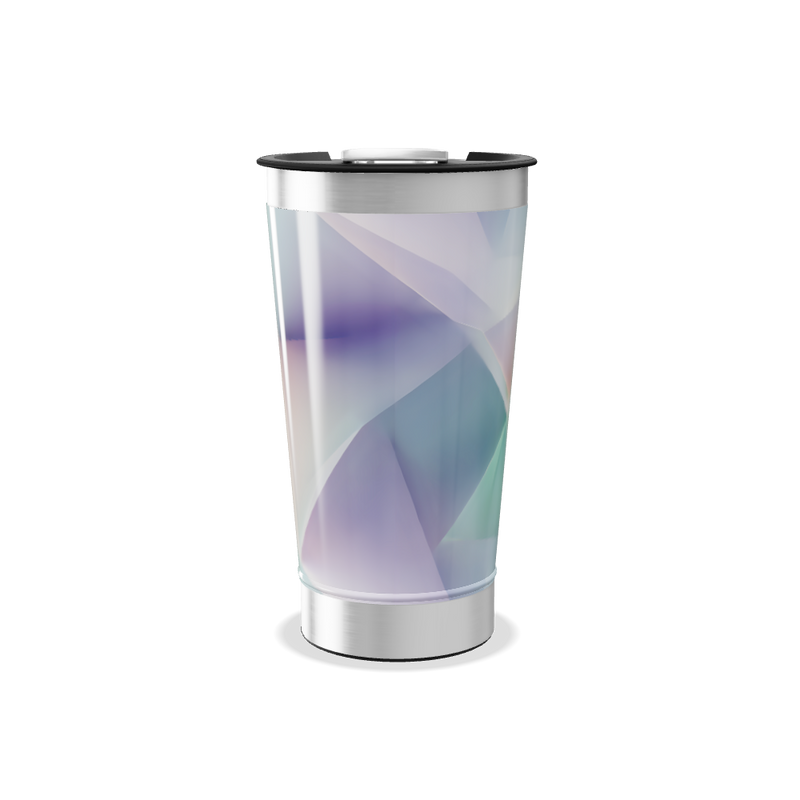 Copo Térmico - Design Geométrico Verde