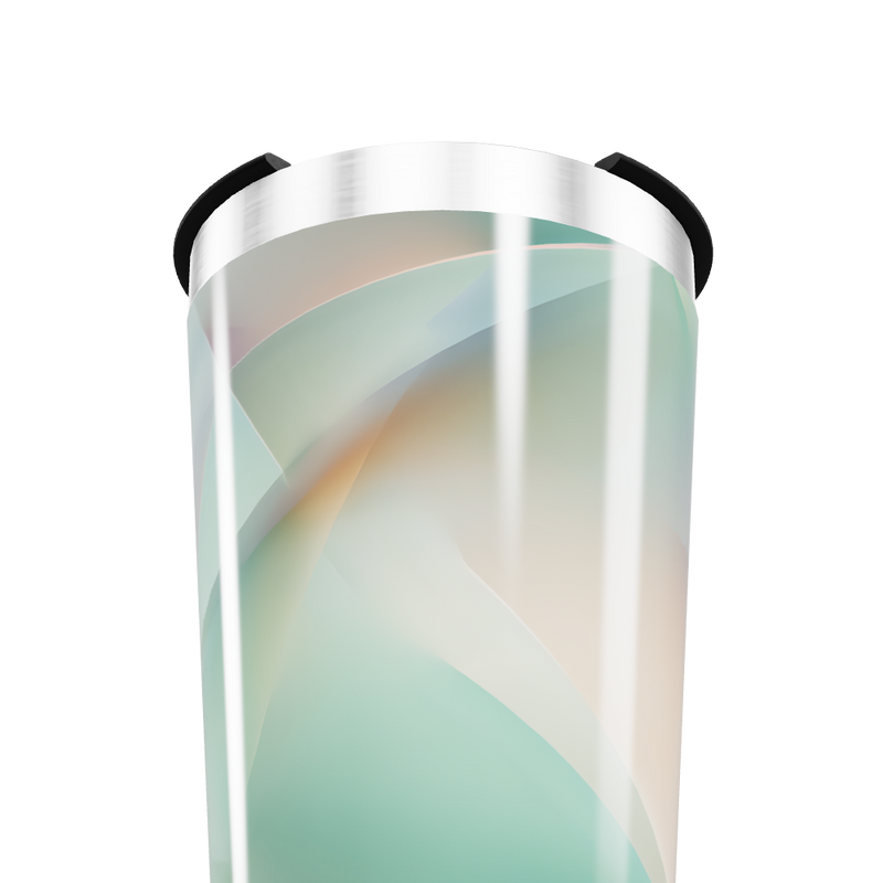 Copo Térmico - Design Geométrico Verde