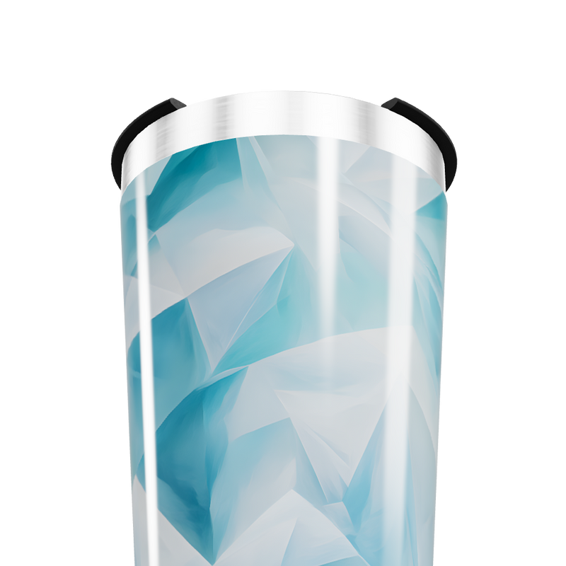 Copo Térmico - Azul Geométrico Aço Inox