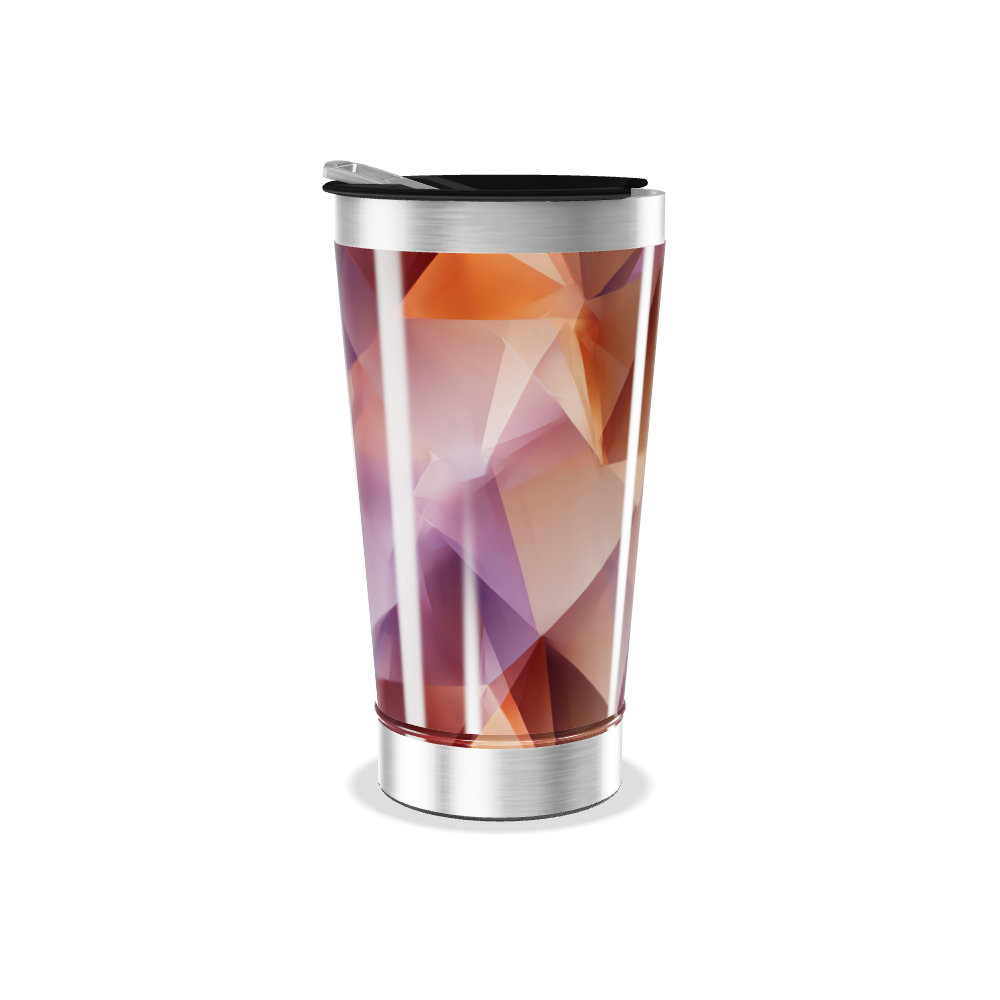 Copo Térmico - Geométrico Colorido Inox