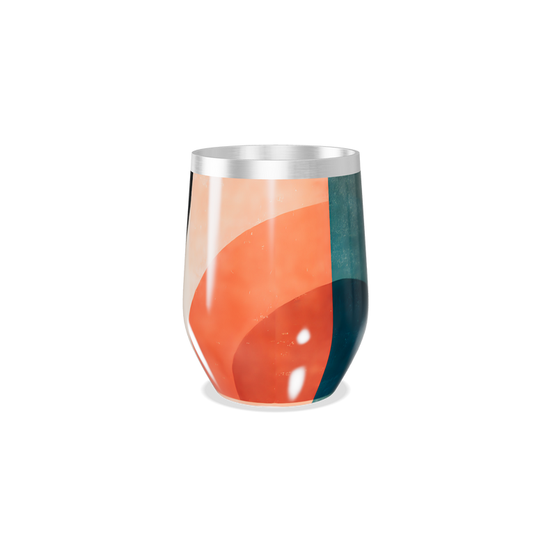 Copo Térmico Slim - Design Geométrico Colorido