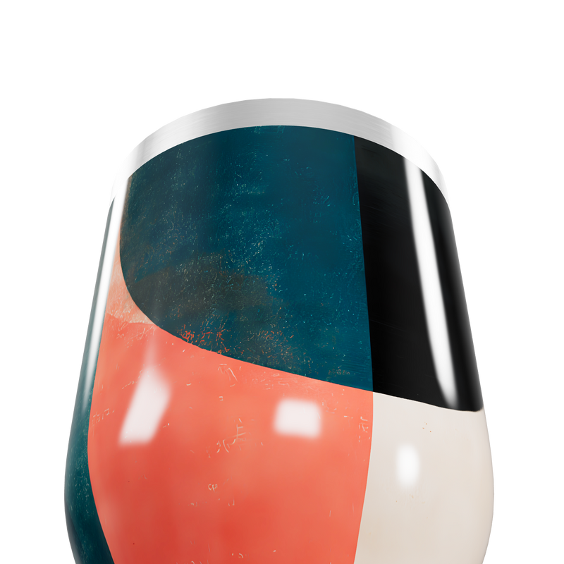 Copo Térmico Slim - Design Geométrico Colorido