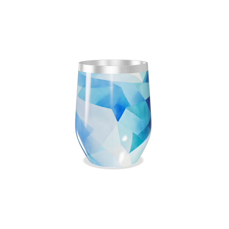 Copo Térmico Slim - Azul Geométrico Inox