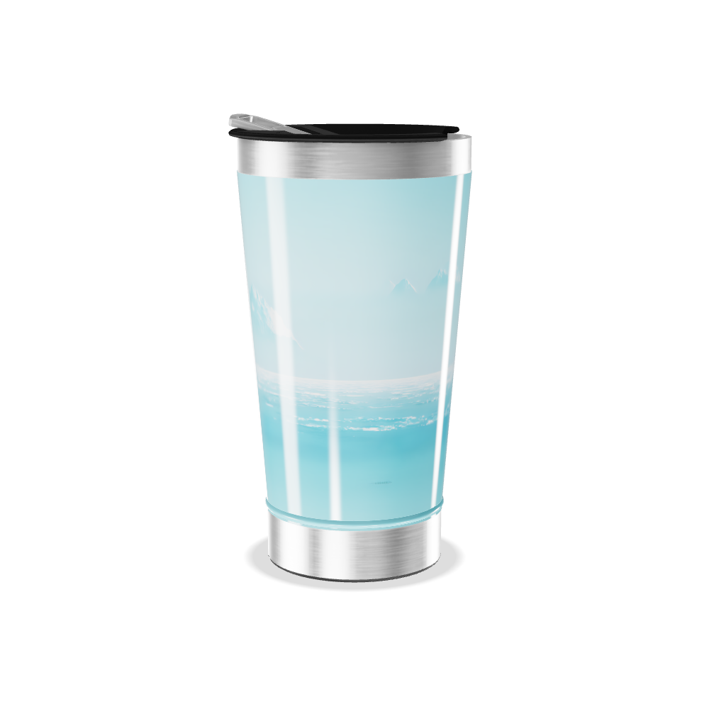 Copo Térmico - Paisagem Azul Inox