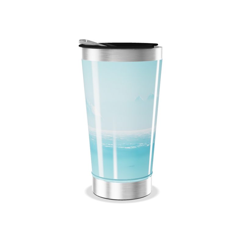 Copo Térmico - Paisagem Azul Inox