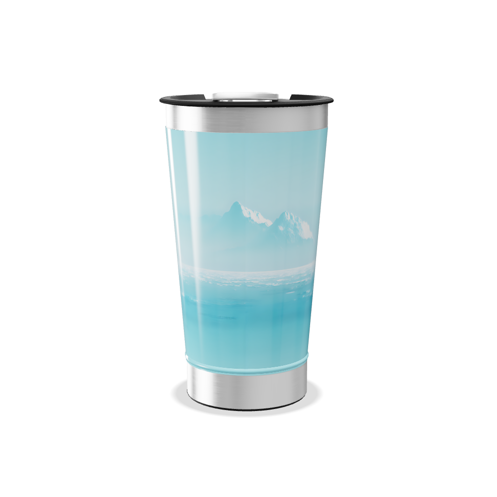 Copo Térmico - Paisagem Azul Inox
