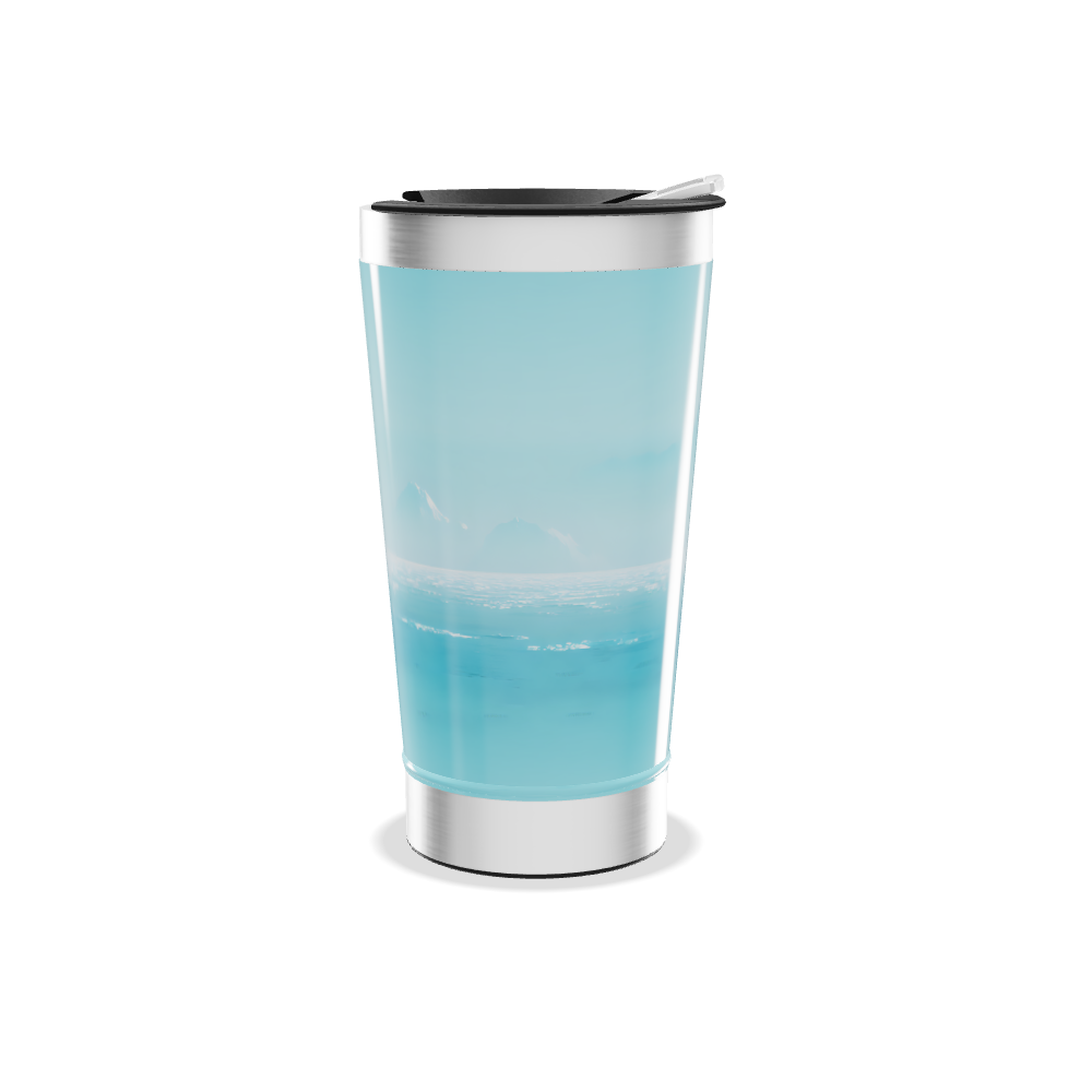 Copo Térmico - Paisagem Azul Inox