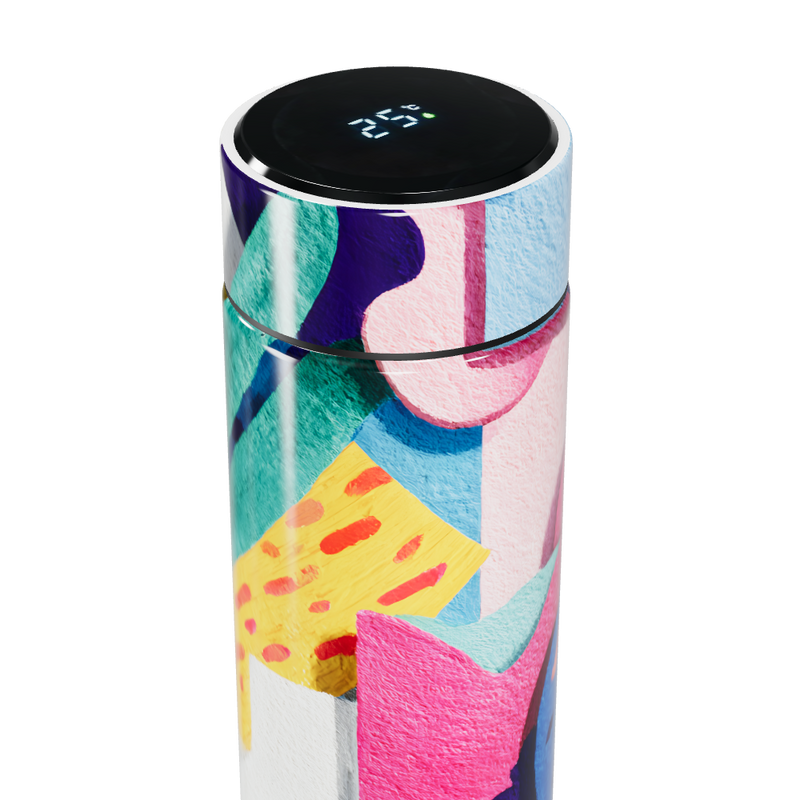 Garrafa Térmica Touch - Estampa Colorida