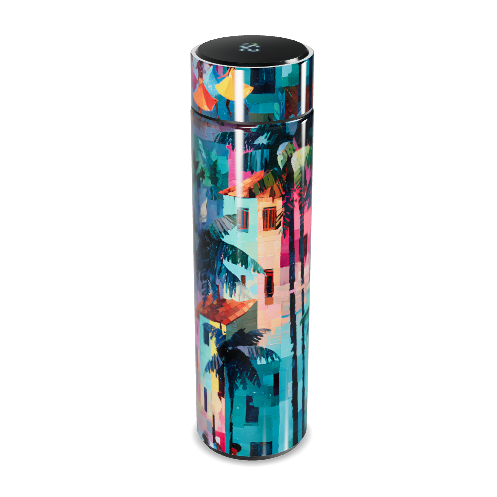 Garrafa Térmica Touch - Estampa Tropical