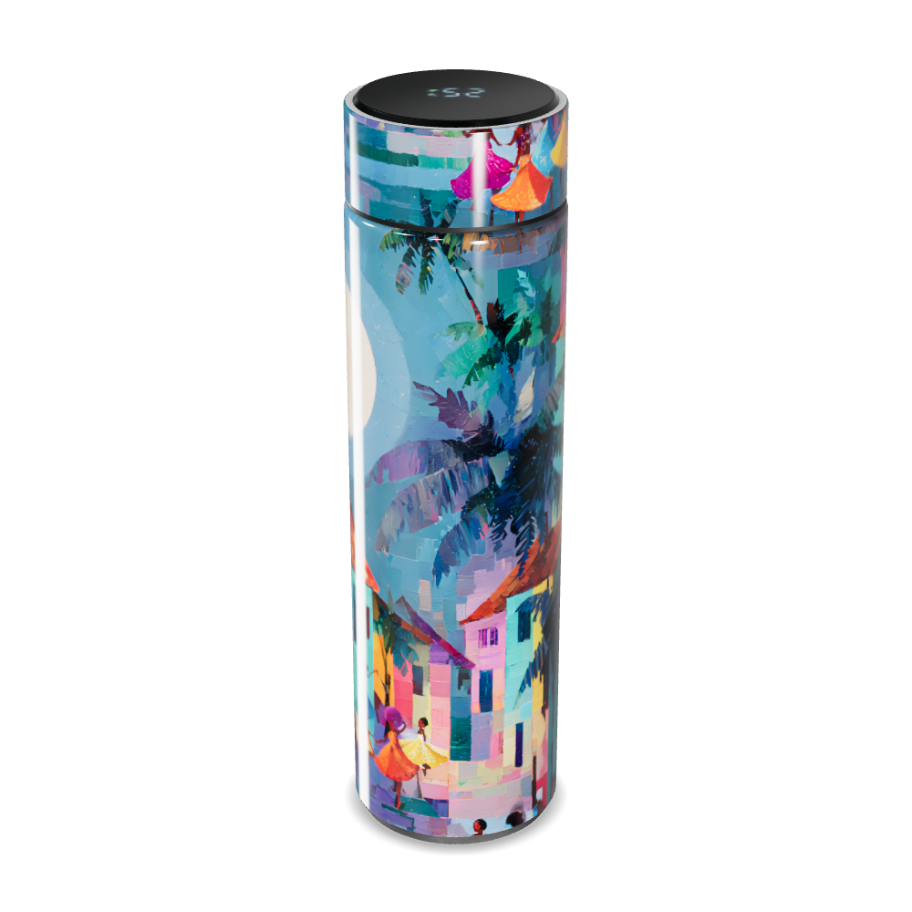 Garrafa Térmica Touch - Estampa Tropical