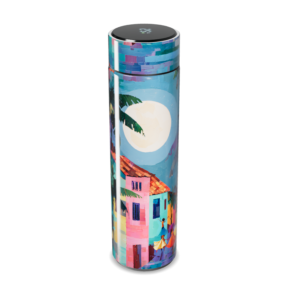 Garrafa Térmica Touch - Estampa Tropical