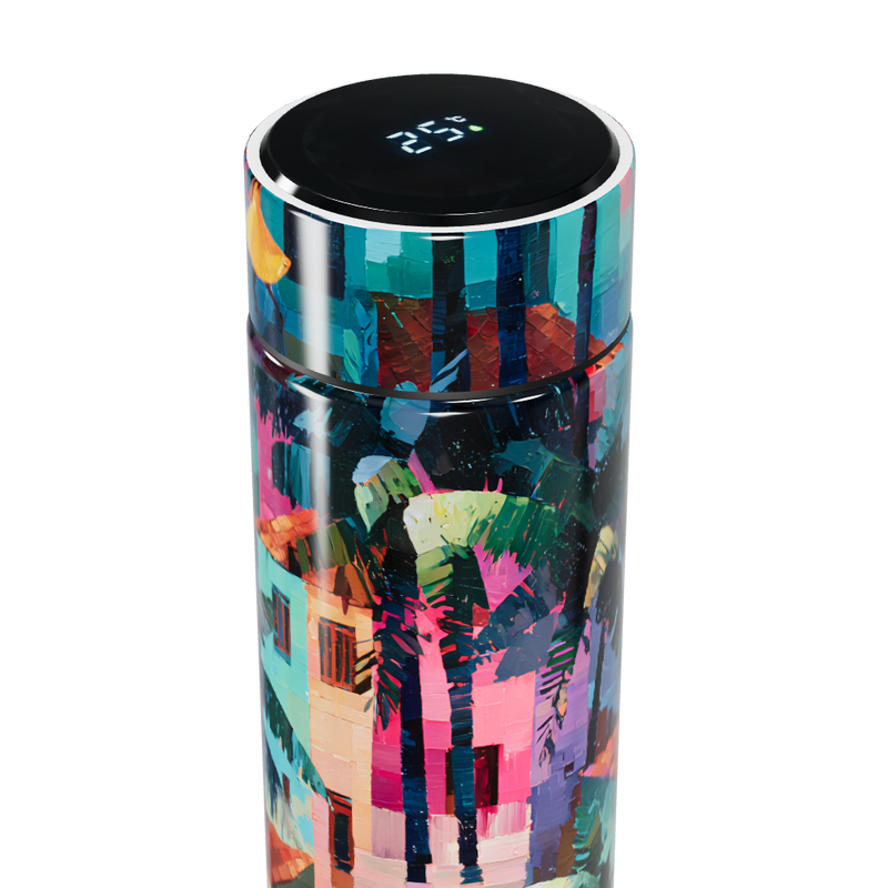 Garrafa Térmica Touch - Estampa Tropical