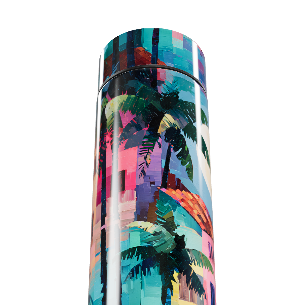 Garrafa Térmica Touch - Estampa Tropical