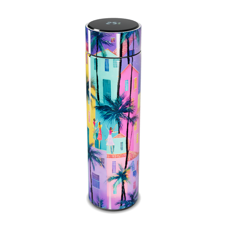 Garrafa Térmica Touch - Estampa Colorida Tropical