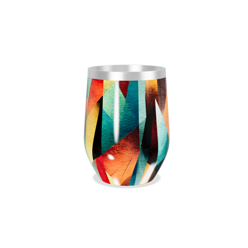 Copo Térmico Slim - Colorido Geométrico Inox