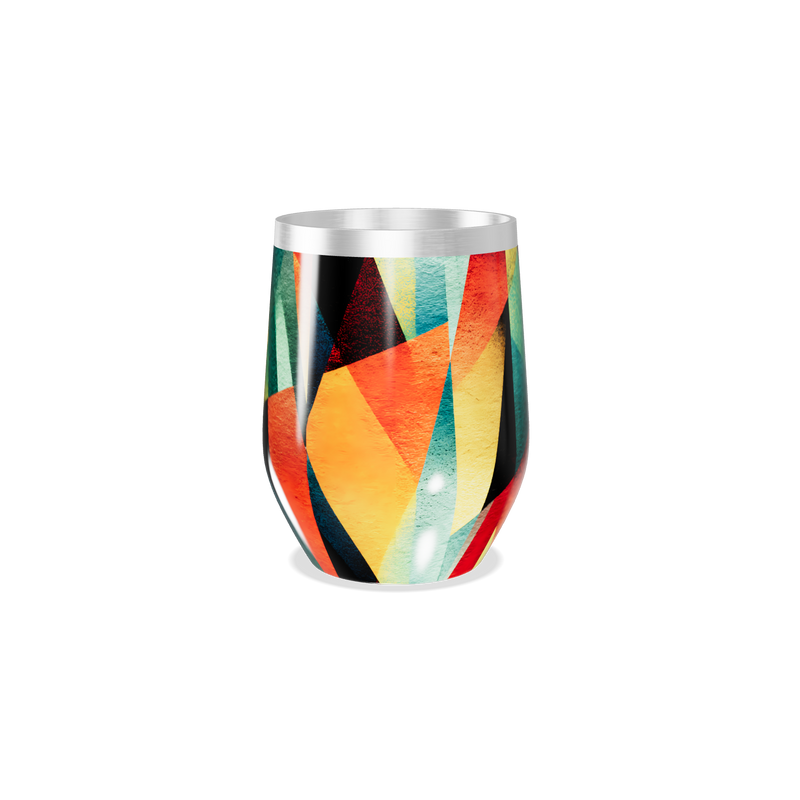 Copo Térmico Slim - Colorido Geométrico Inox