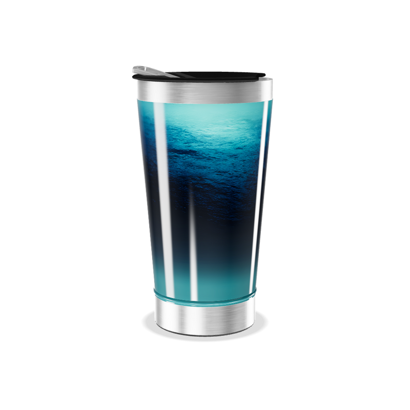 Copo Térmico - Gradiente Azul Inox