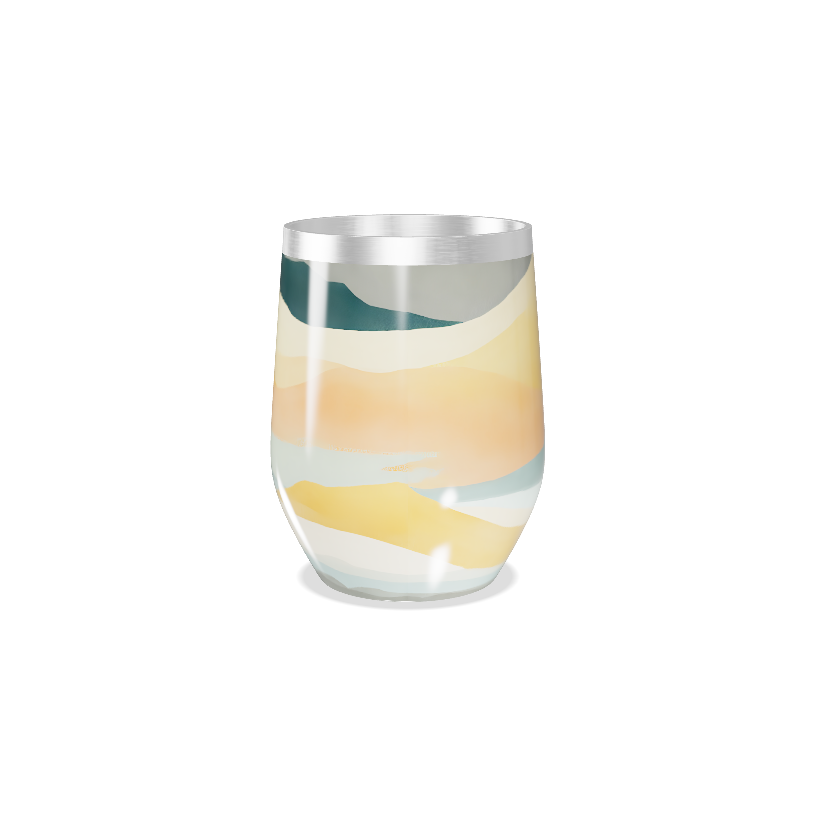 Copo Térmico Slim - Estampado Cores Pastel