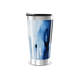 Copo Térmico - Azul com pintura abstrata