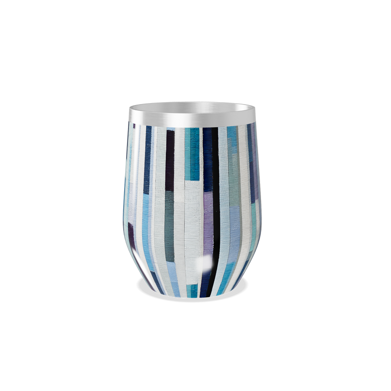 Copo Térmico Slim - Listras Multicoloridas