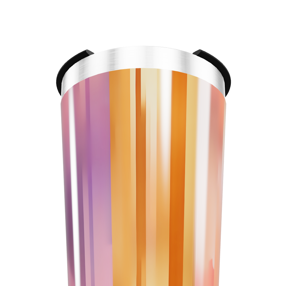 Copo Térmico - Listras Coloridas Aço Inox