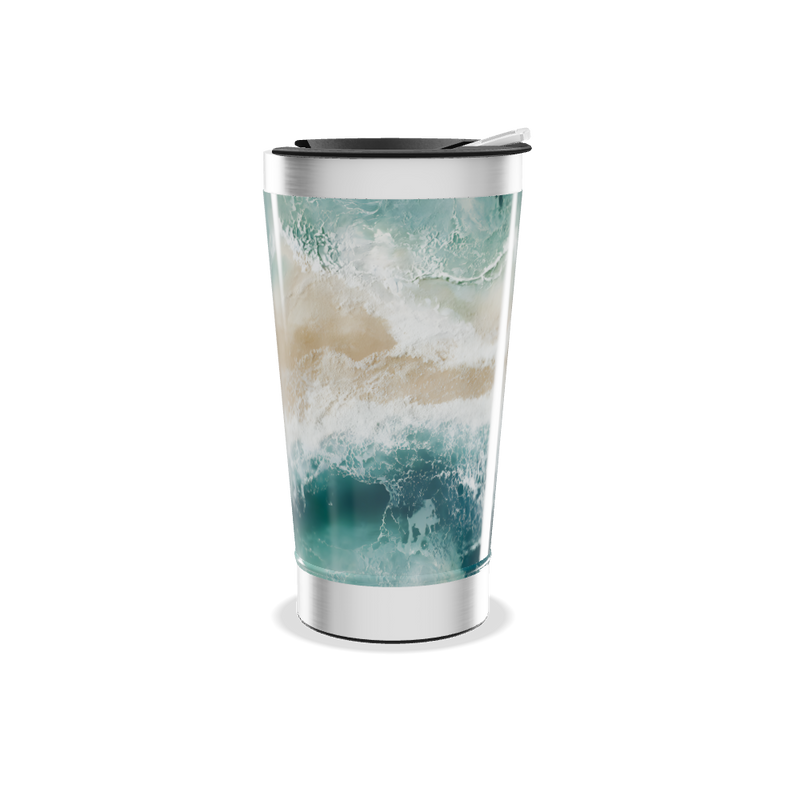 Copo Térmico - Estampa Praia Azul