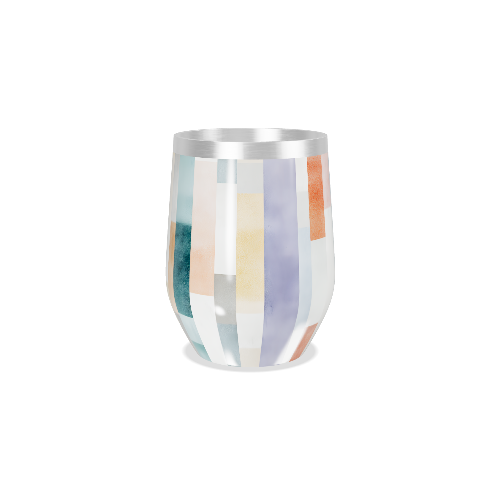 Copo Térmico Slim - Colorido Geométrico Inox