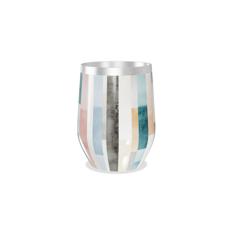 Copo Térmico Slim - Colorido Geométrico Inox