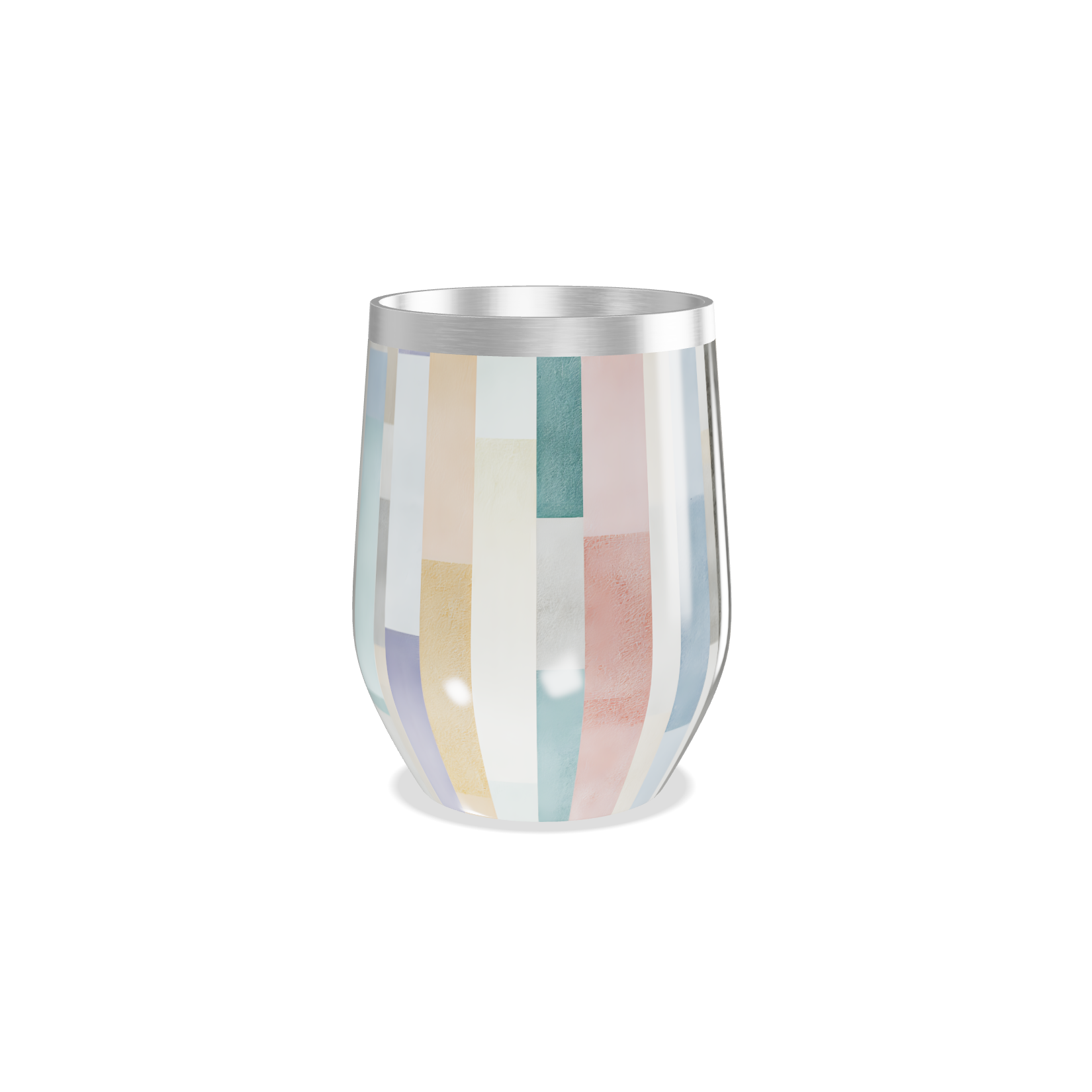 Copo Térmico Slim - Colorido Geométrico Inox