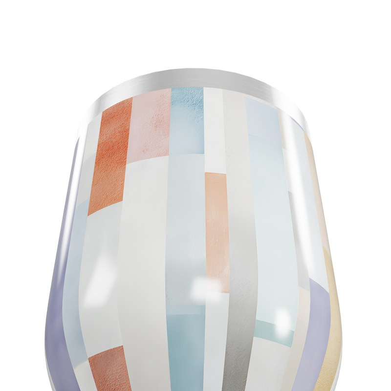 Copo Térmico Slim - Colorido Geométrico Inox