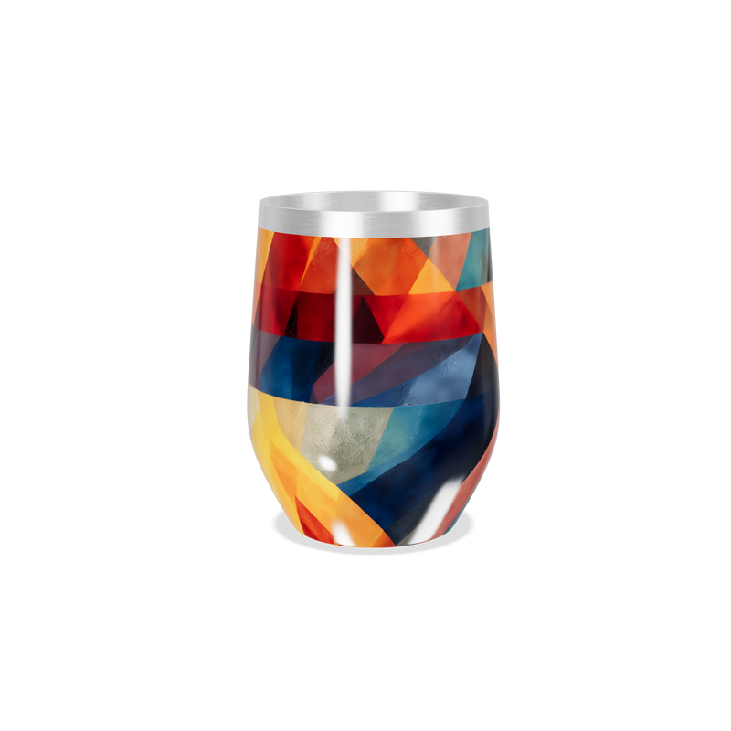 Copo Térmico Slim - Estampa Geométrica Colorida