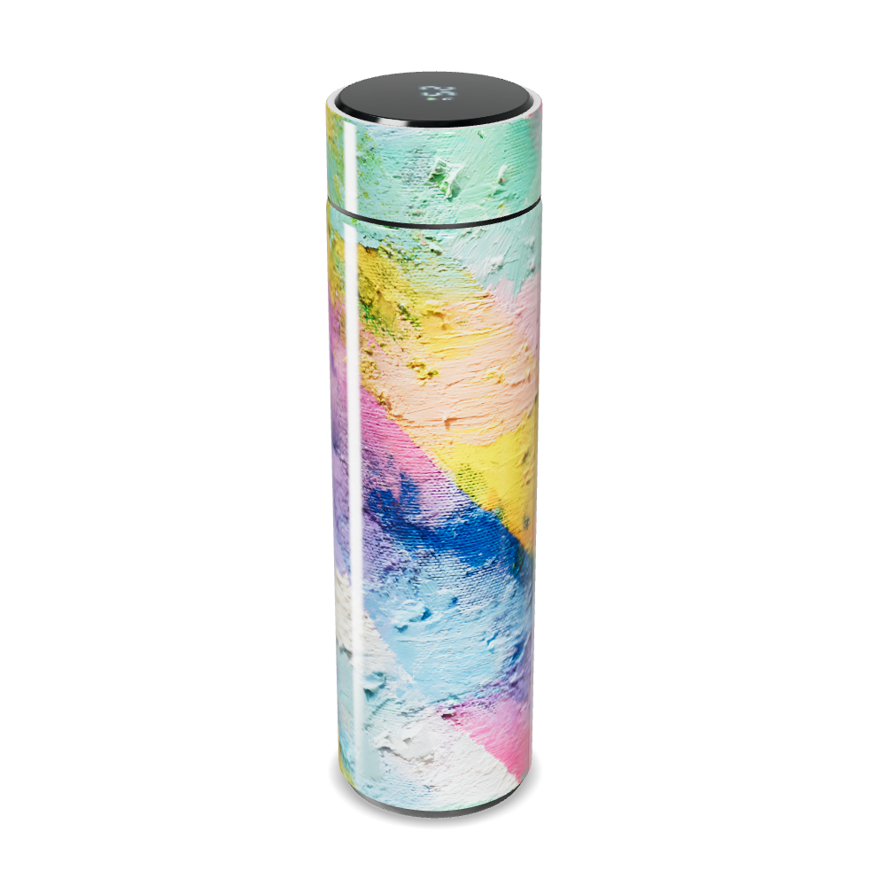 Garrafa Térmica Touch Colorida Abstrata