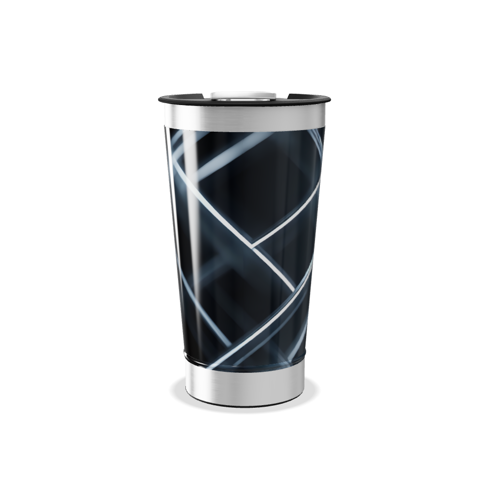 Copo Térmico - Preto com Geometria