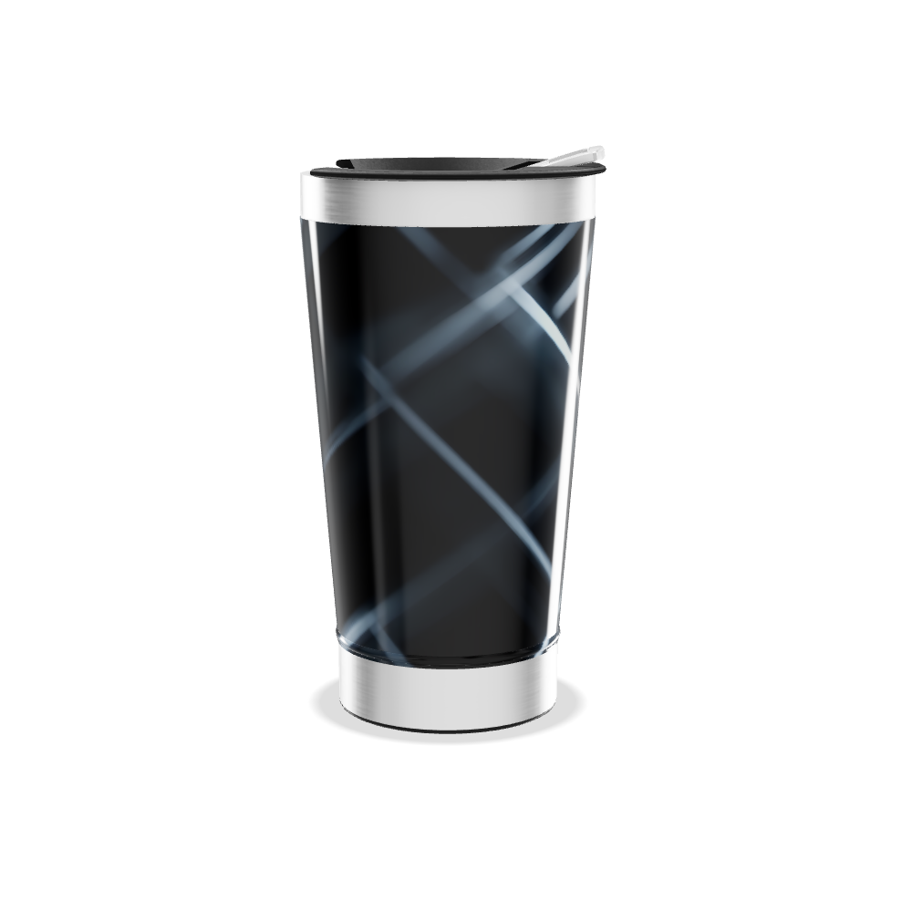 Copo Térmico - Preto com Geometria