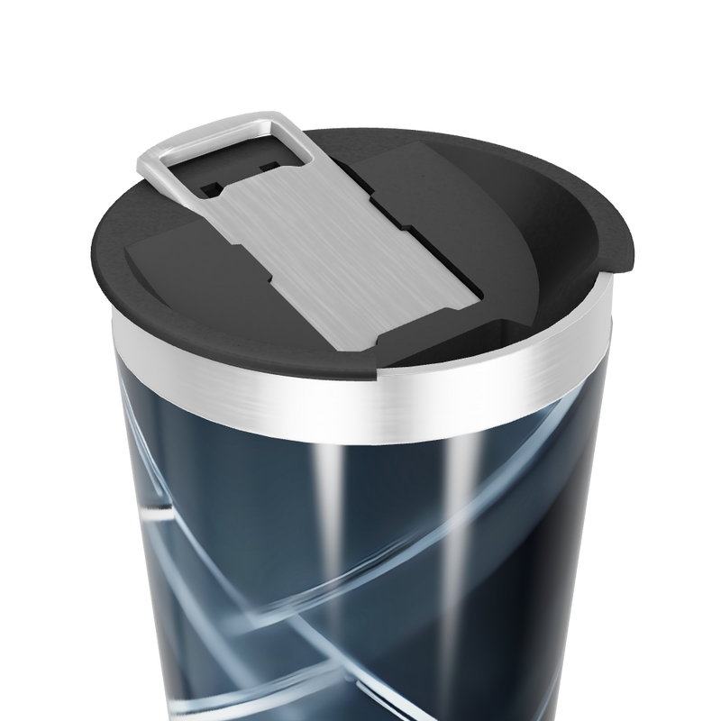 Copo Térmico - Preto com Geometria