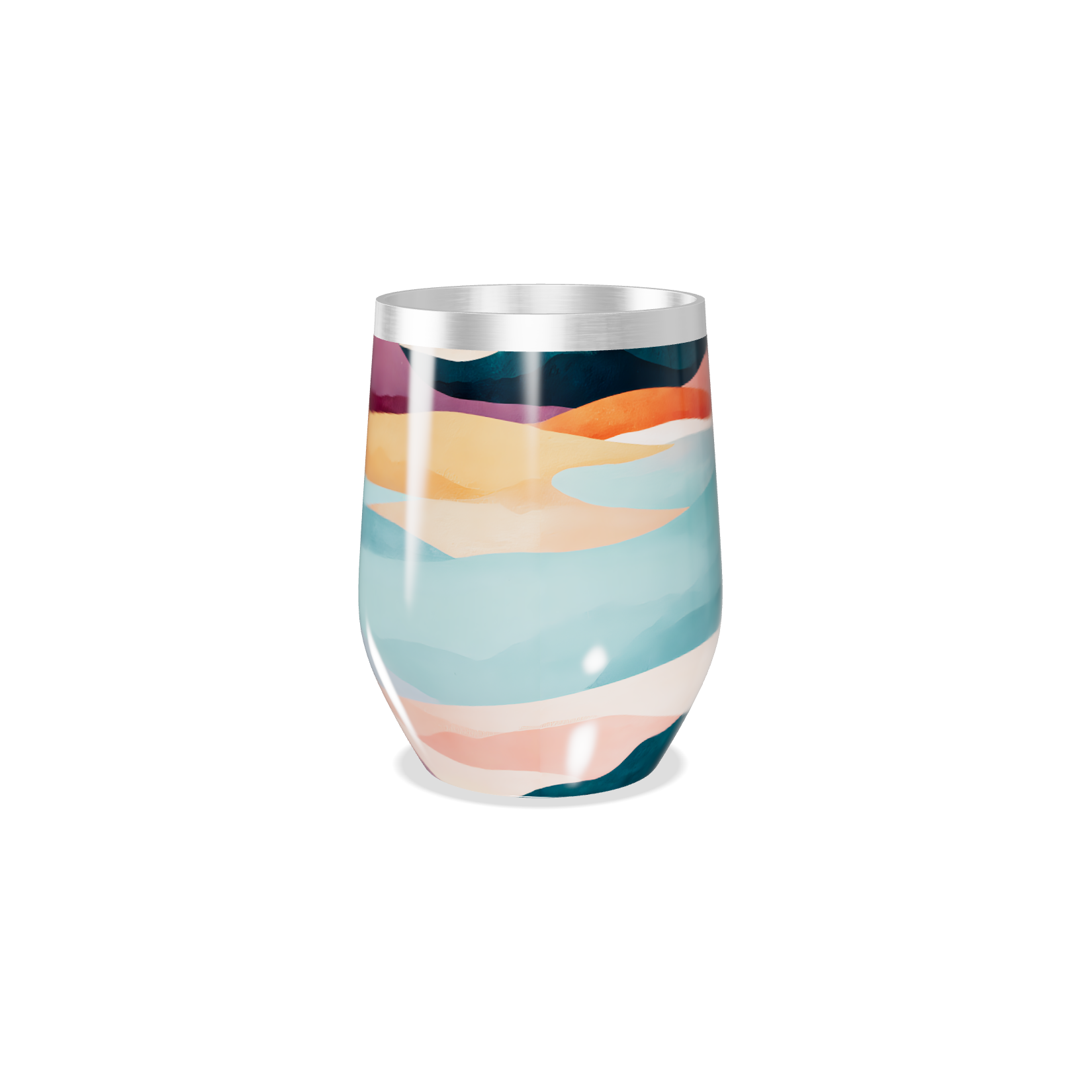 Copo Térmico Slim - Estampa Colorida Aço Inox