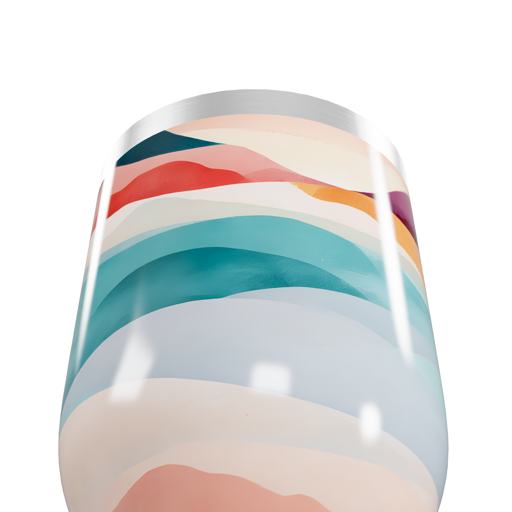 Copo Térmico Slim - Estampa Colorida Aço Inox