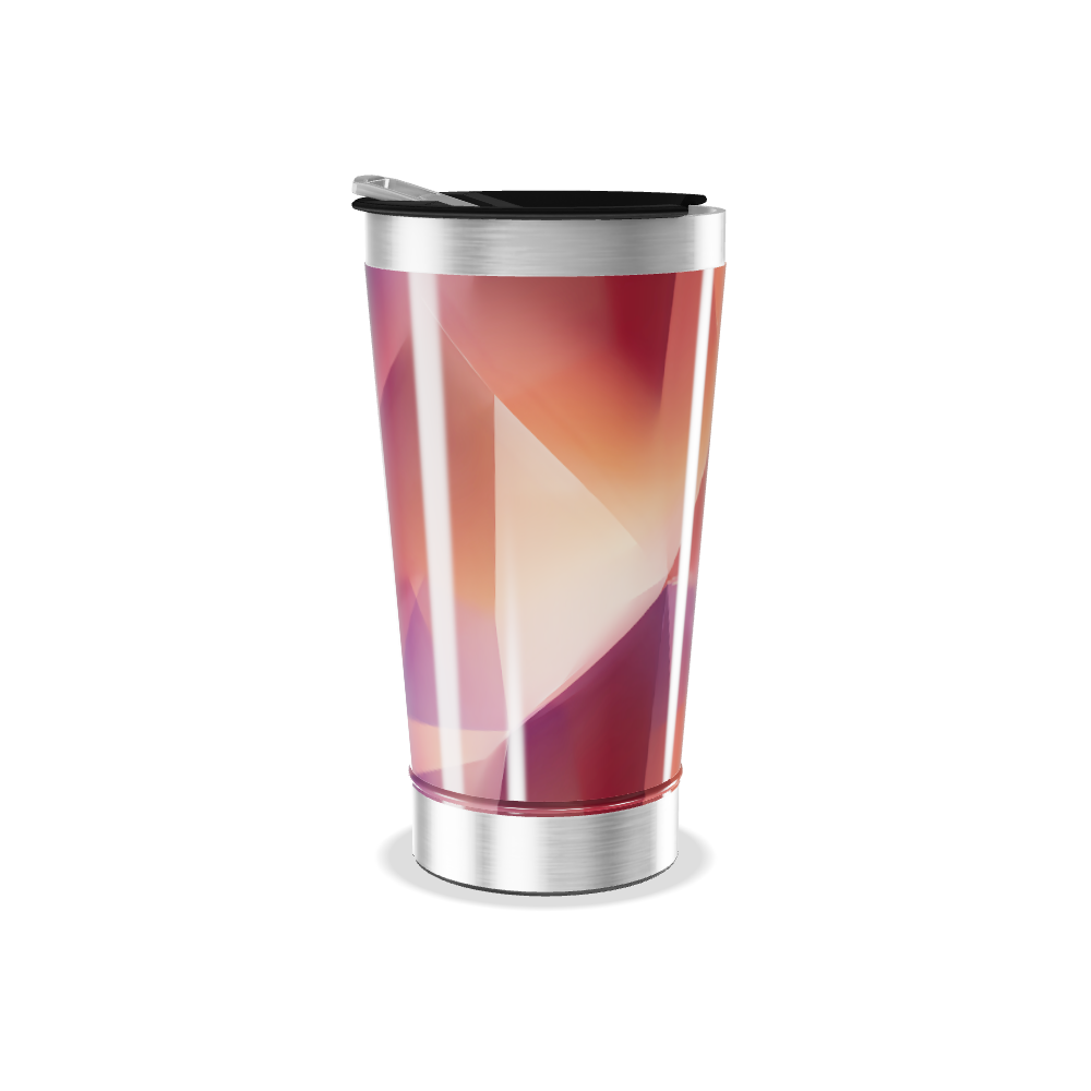 Copo Térmico - Geométrico Colorido Inox