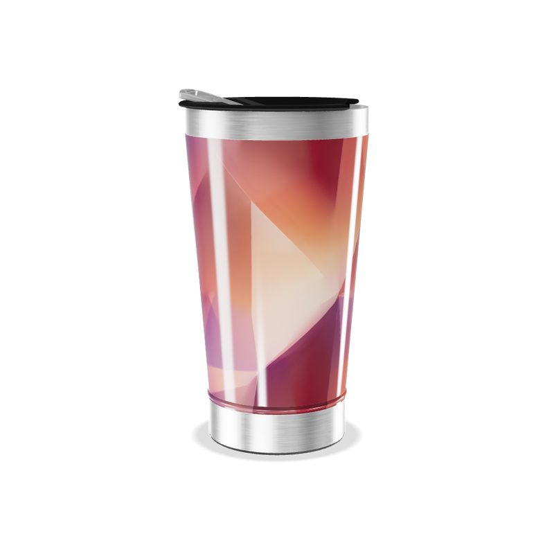 Copo Térmico - Geométrico Colorido Inox