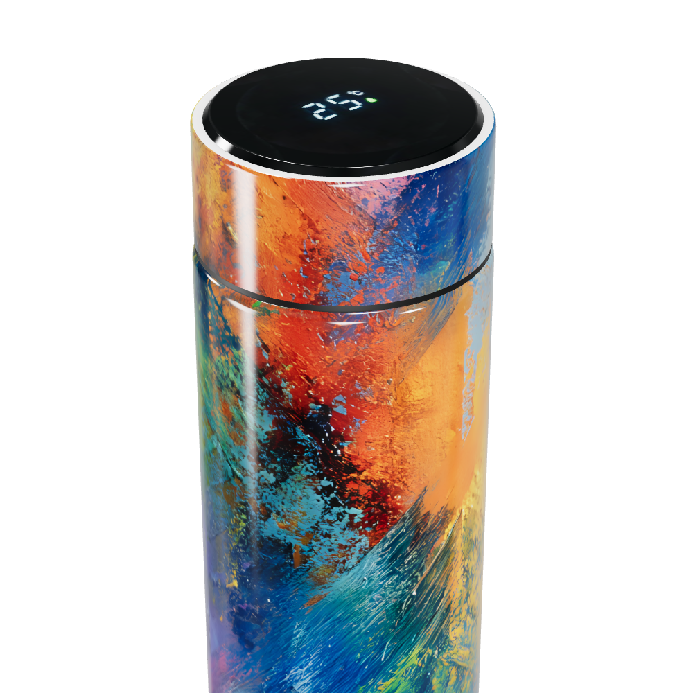 Garrafa Térmica Touch - Colorida com Display
