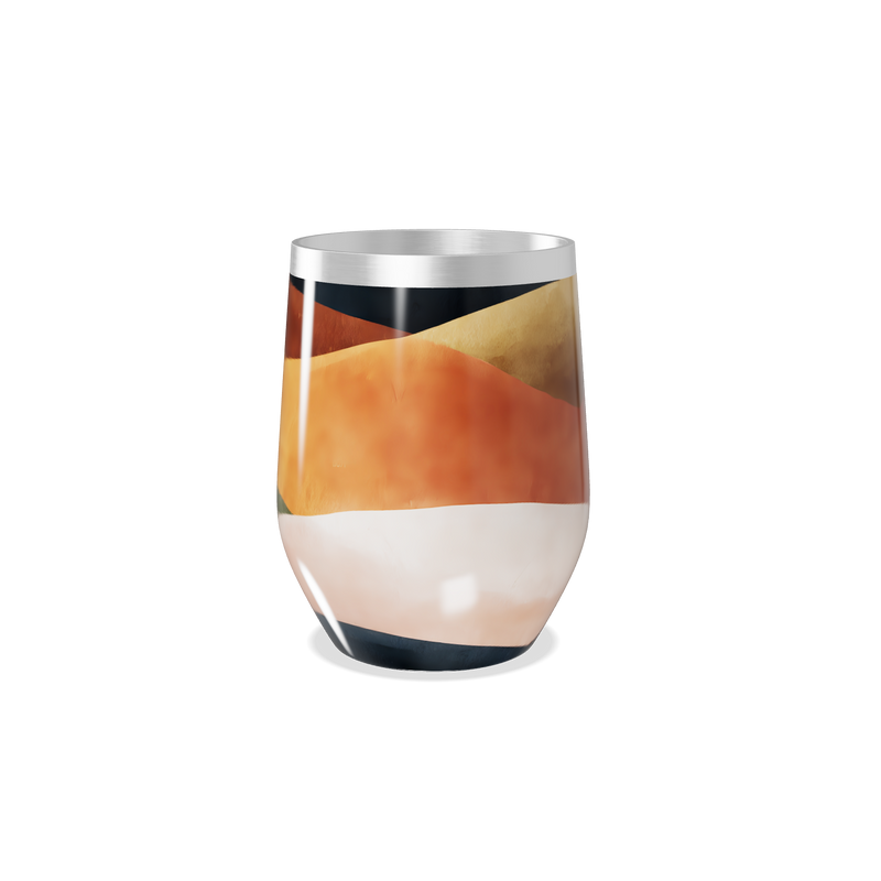 Copo Térmico Slim - Estampa Geométrica Colorida