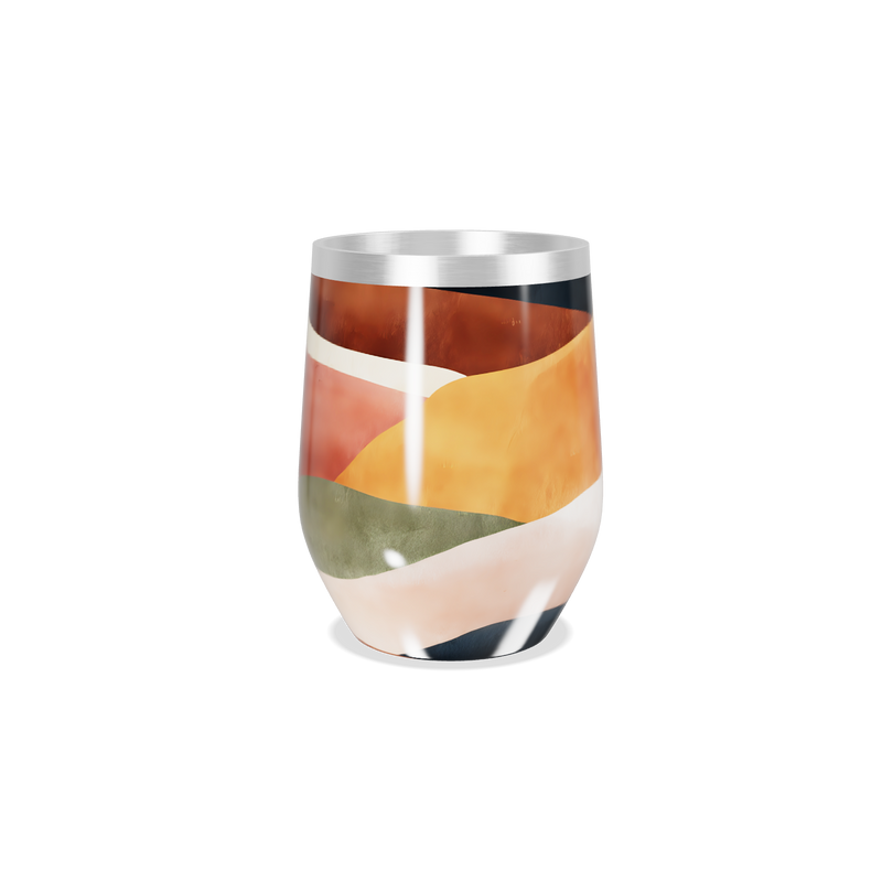 Copo Térmico Slim - Estampa Geométrica Colorida