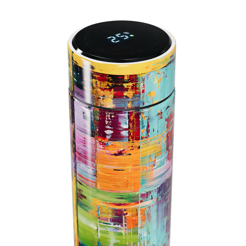 Garrafa Térmica Touch - Colorida Abstrata