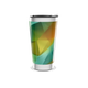 Copo Térmico - Verde Abstrato Aço Inox