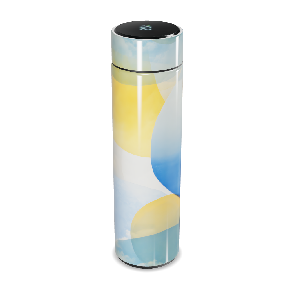 Garrafa Térmica Touch - Estampa Abstrata Colorida