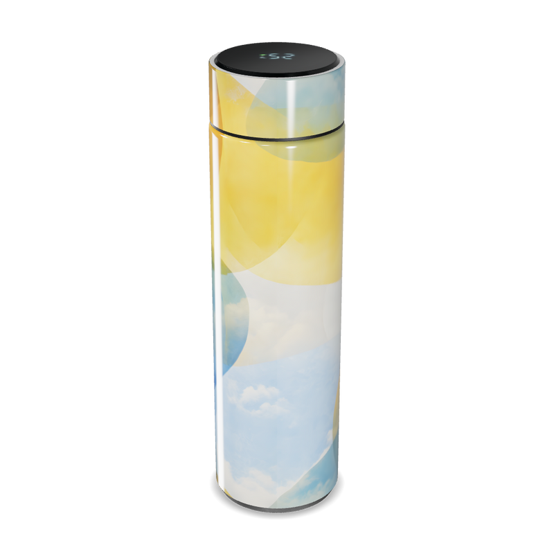 Garrafa Térmica Touch - Estampa Abstrata Colorida