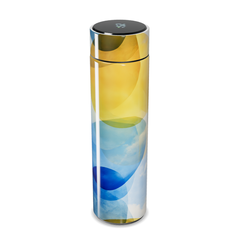 Garrafa Térmica Touch - Estampa Abstrata Colorida