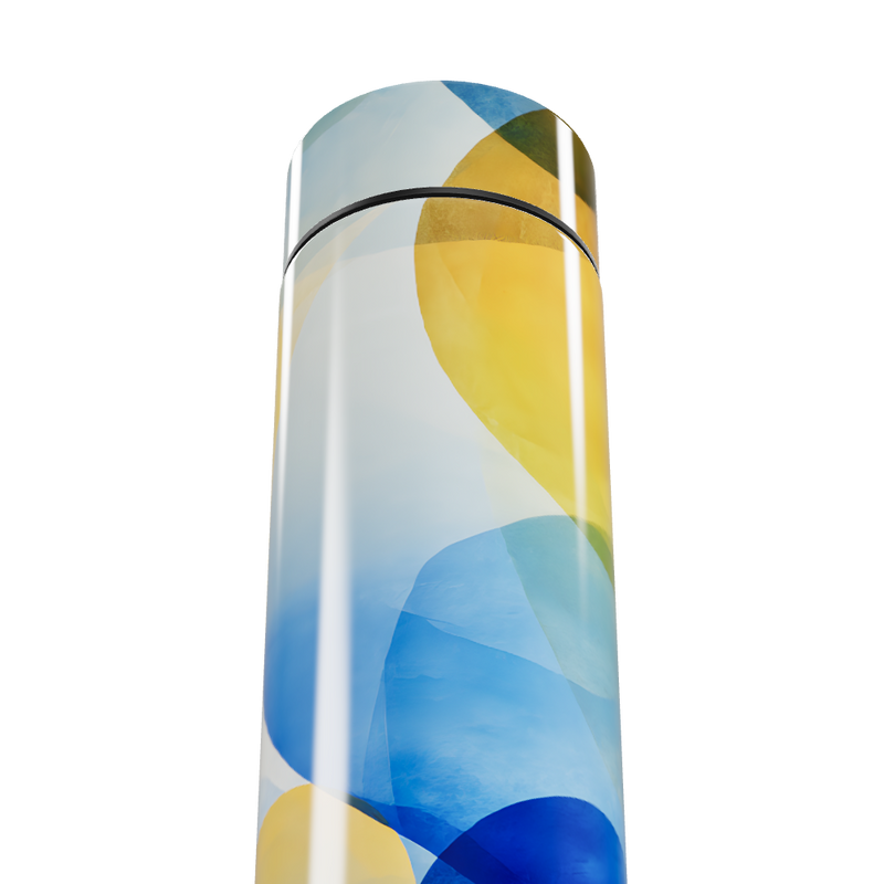 Garrafa Térmica Touch - Estampa Abstrata Colorida